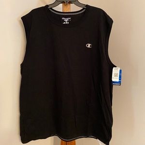 Champion NWT Black Mens Muscle Sleeveless Tee Shirt XXL